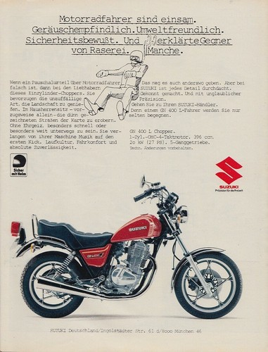 Suzuki 400 chopper - suzuki, l