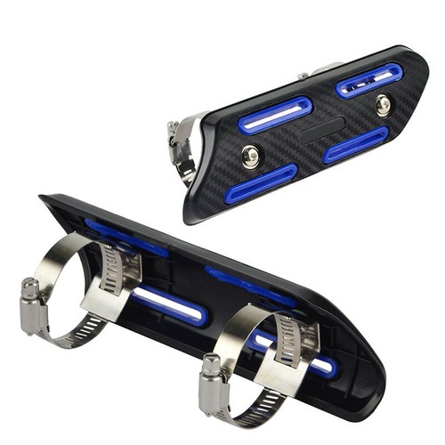 Moto blu tubo scarico scudo - scarico,